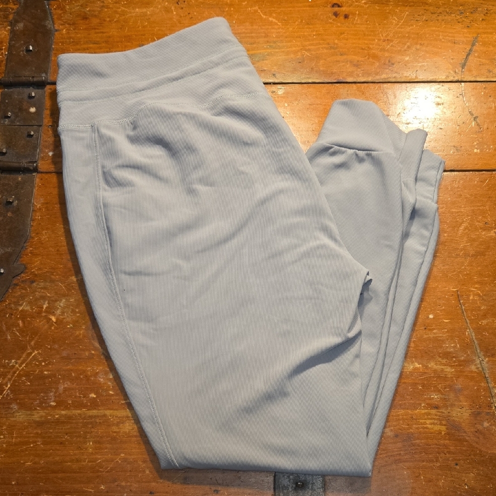 HALARA Light Blue Ribbed Leggings